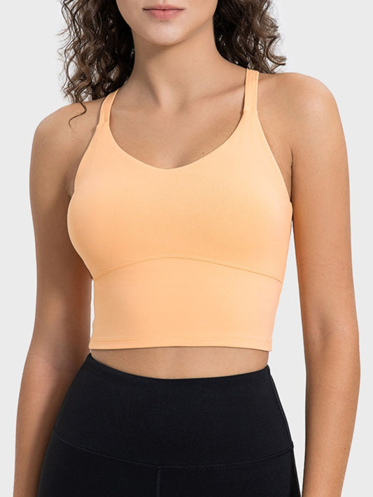 Millennia Crisscross Round Neck Active Tank - Singing Wind Market