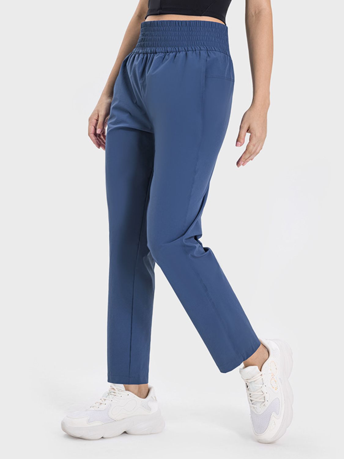 Millennia Pocketed High Waist Active Pants - Singing Wind Market