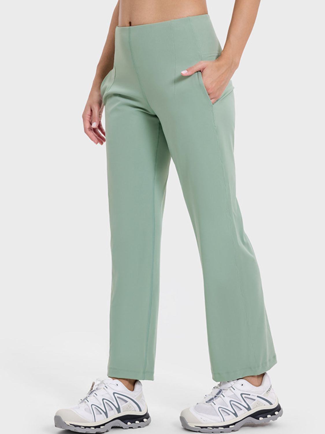 Millennia Pocketed High Waist Active Pants - Singing Wind Market