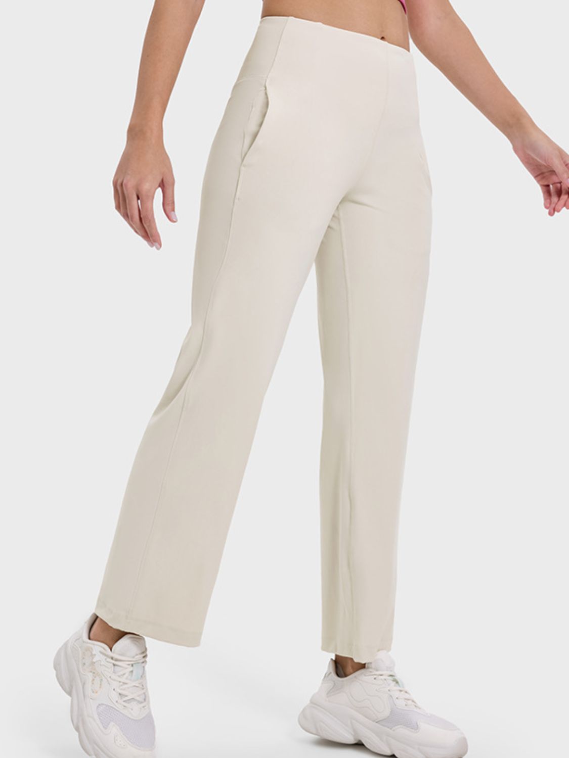 Millennia Pocketed High Waist Active Pants - Singing Wind Market