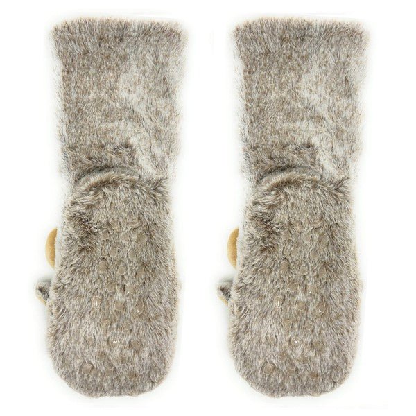 Moose Up - Kids' Plush Animal Slipper Socks - Singing Wind Market