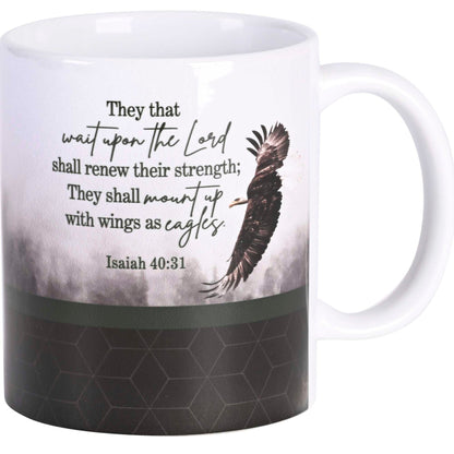 Mug Ceramic Eagle Isaiah 40:31 - Singing Wind Market