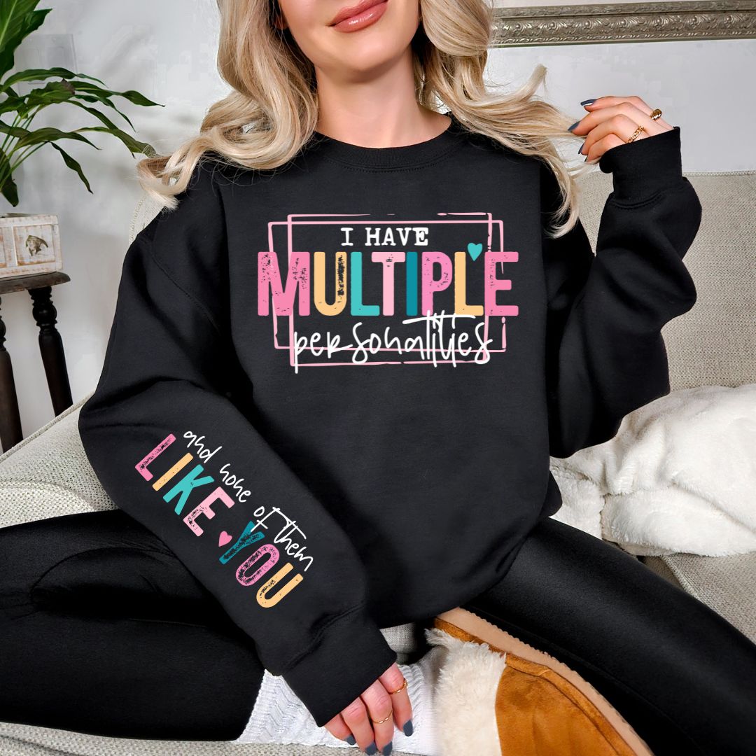 Multiple Personalities Sweatshirt in Three Colors - Singing Wind Market