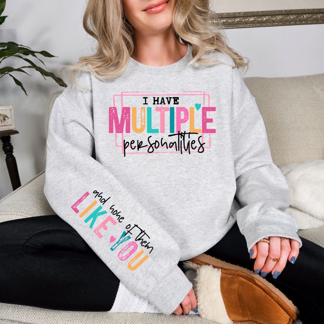 Multiple Personalities Sweatshirt in Three Colors - Singing Wind Market