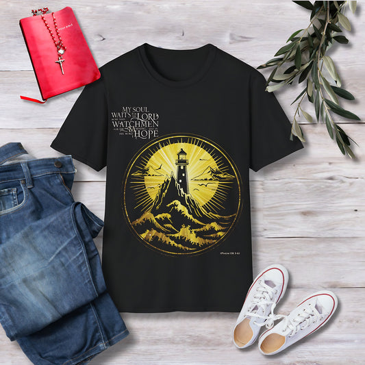 My soul waits for the Lord Unisex Christian T-shirt - Singing Wind Market