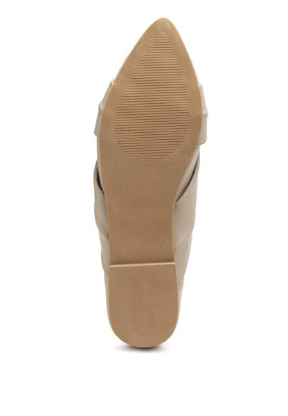 Norma Knot Detail Elasticated Ballet Flats - Singing Wind Market