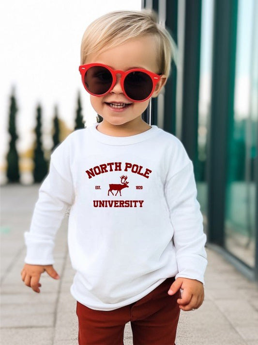 North Pole University Toddler Tee - Singing Wind Market