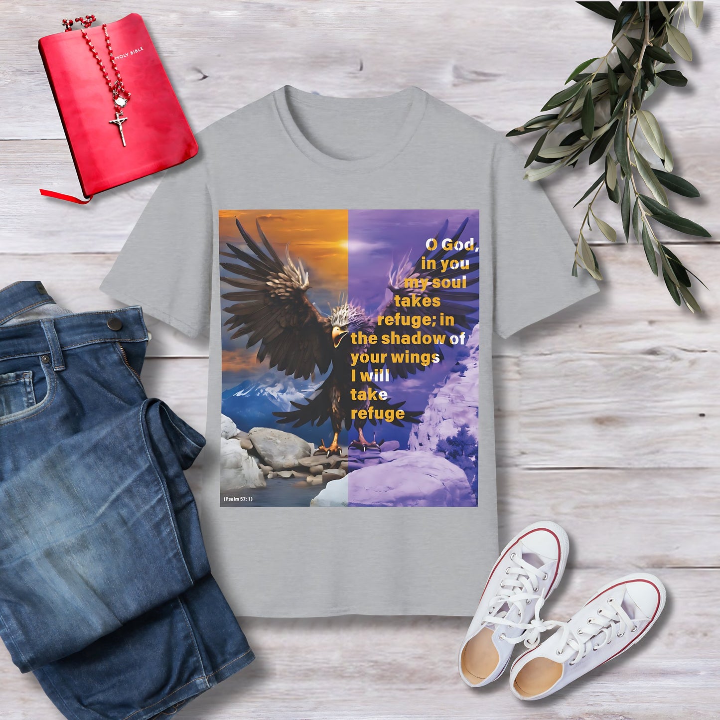 O God, in you my soul Unisex Christian T-shirt - Singing Wind Market