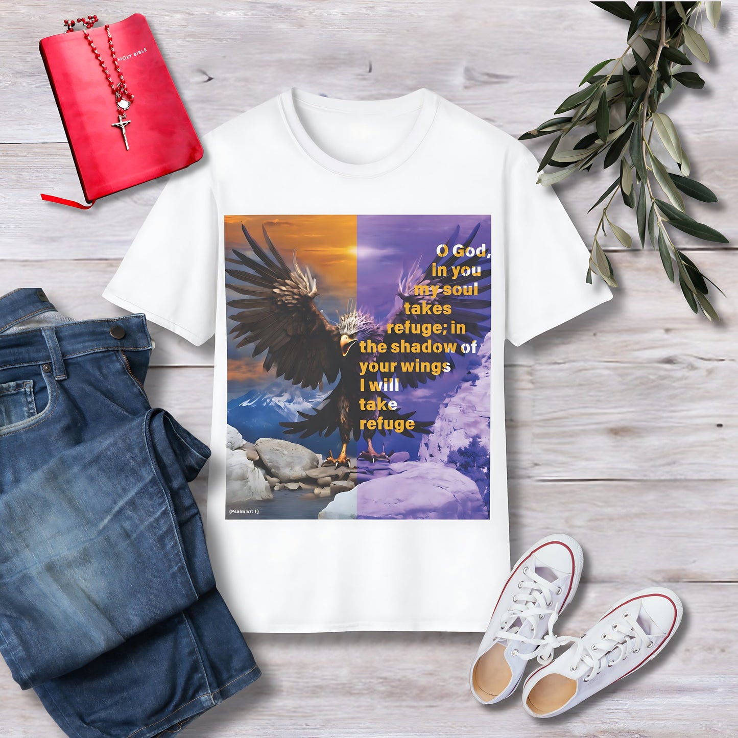 O God, in you my soul Unisex Christian T-shirt - Singing Wind Market