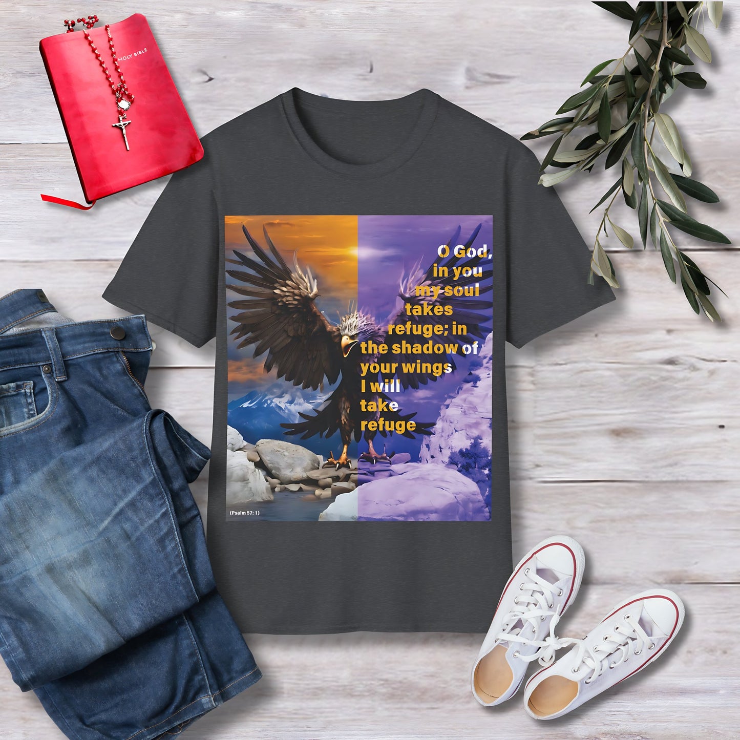 O God, in you my soul Unisex Christian T-shirt - Singing Wind Market