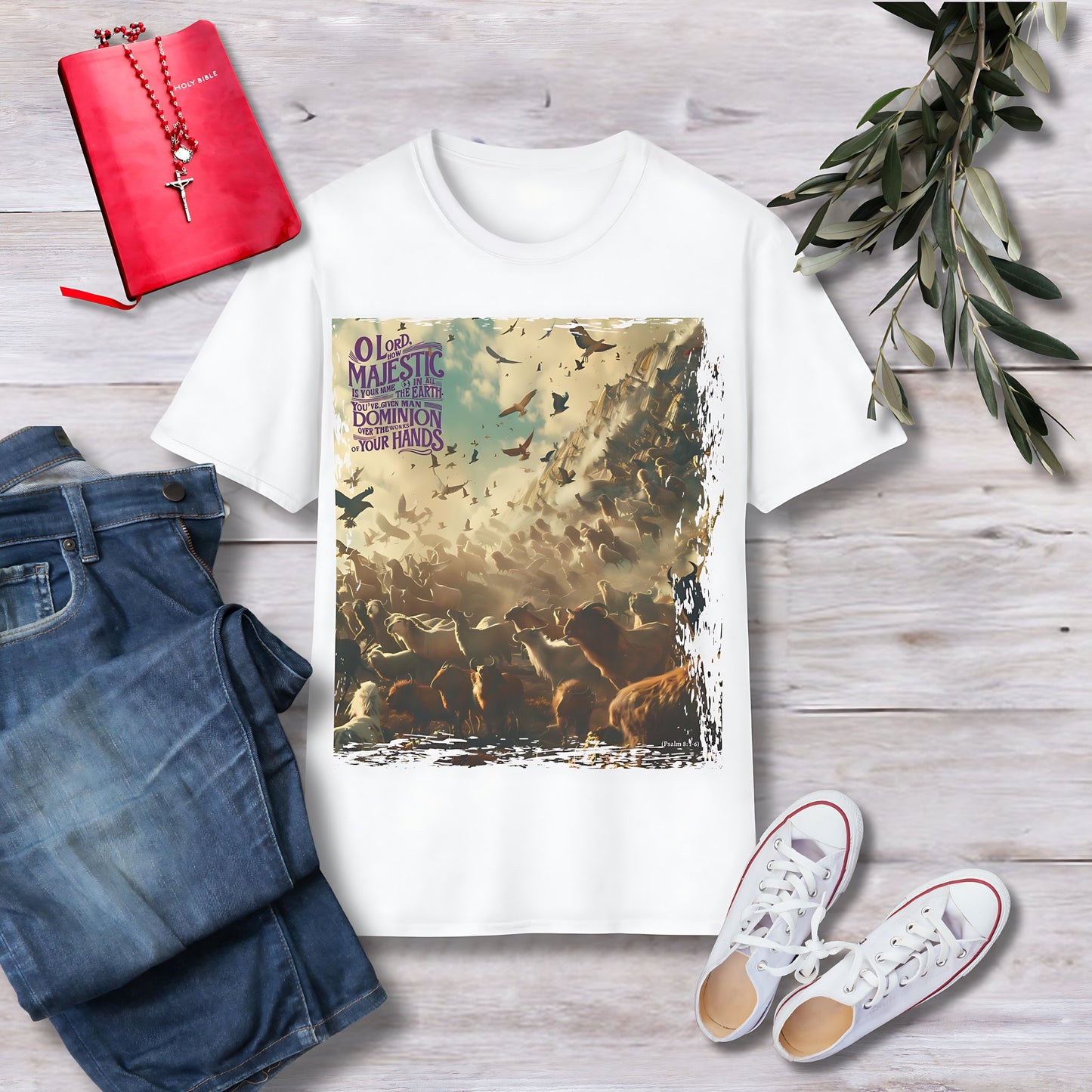 O Lord, how majestic is your name Unisex Christian T-shirt - Singing Wind Market