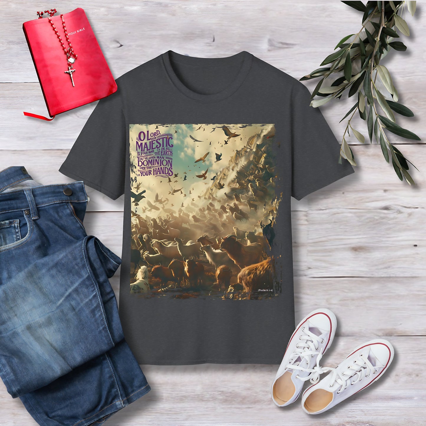 O Lord, how majestic is your name Unisex Christian T-shirt - Singing Wind Market