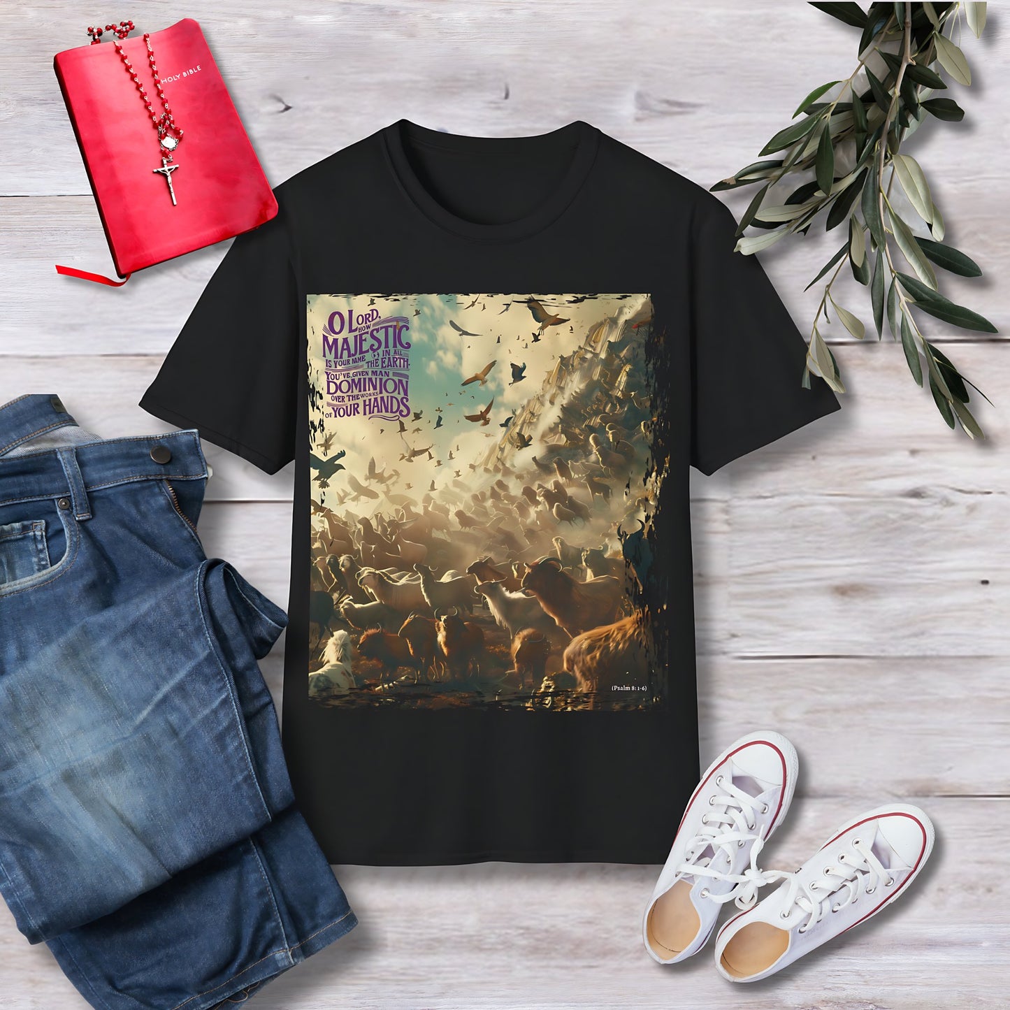 O Lord, how majestic is your name Unisex Christian T-shirt - Singing Wind Market