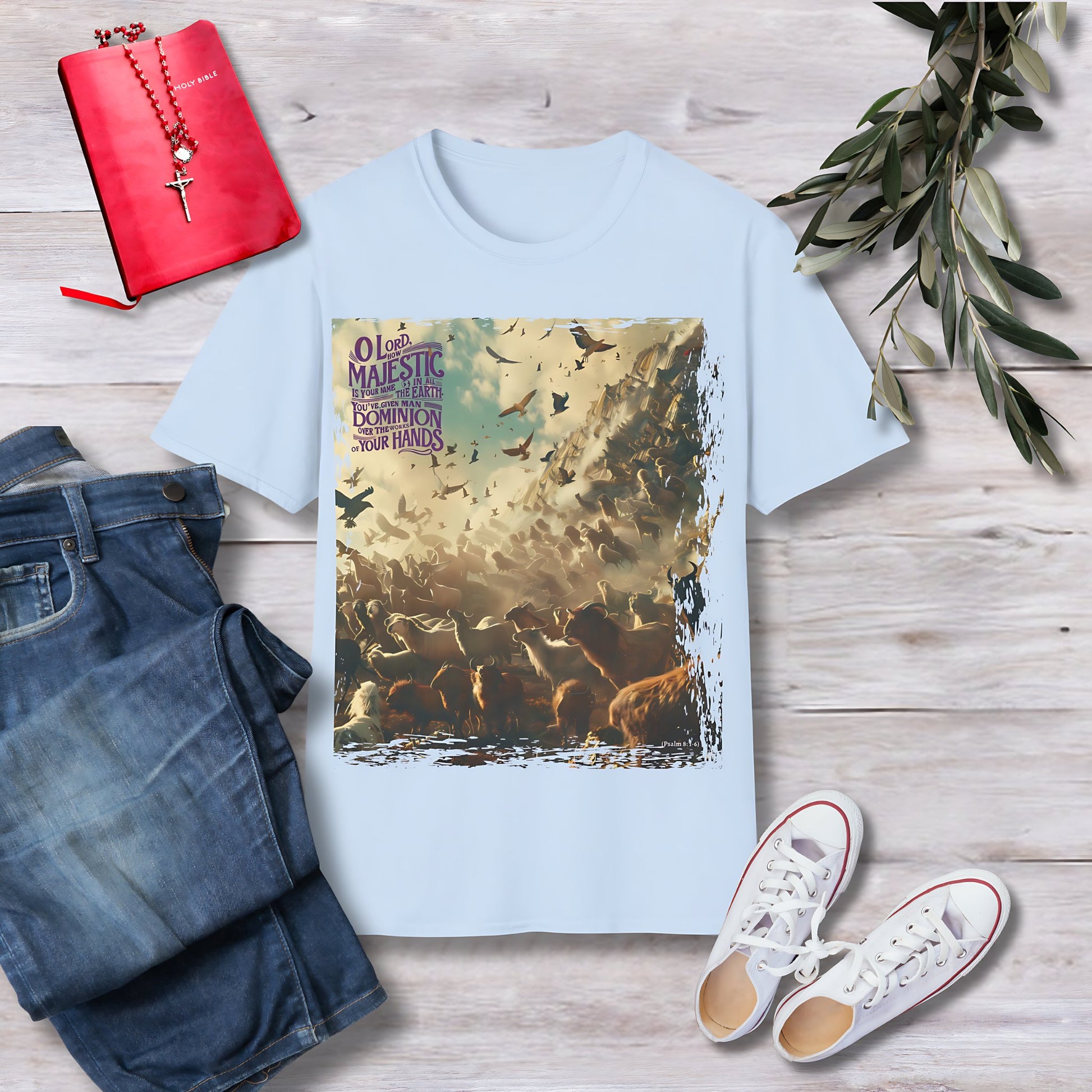 O Lord, how majestic is your name Unisex Christian T-shirt - Singing Wind Market