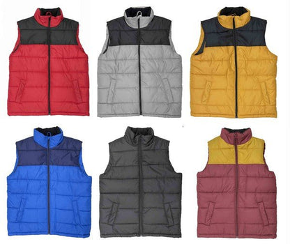 PADDED WINTER TWO TONE VEST - Singing Wind Market