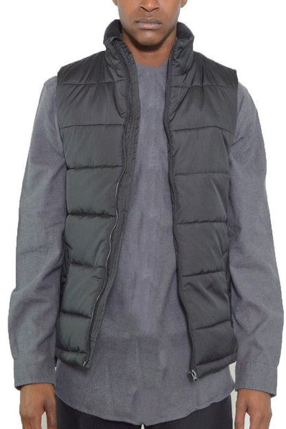 PADDED WINTER TWO TONE VEST - Singing Wind Market