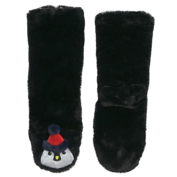 Penguin - Women's Cozy Sherpa Slipper Socks - Singing Wind Market