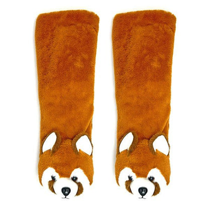 Red Panda - Kids' Plush Animal Slipper Socks - Singing Wind Market