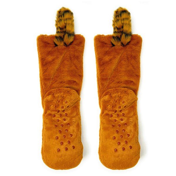 Red Panda - Kids' Plush Animal Slipper Socks - Singing Wind Market