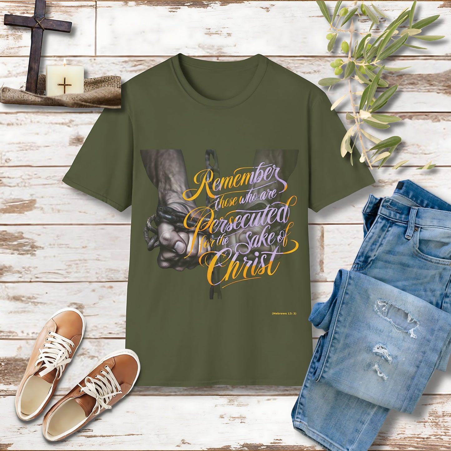 Remember those who are persecuted Unisex Christian T-shirt - Singing Wind Market