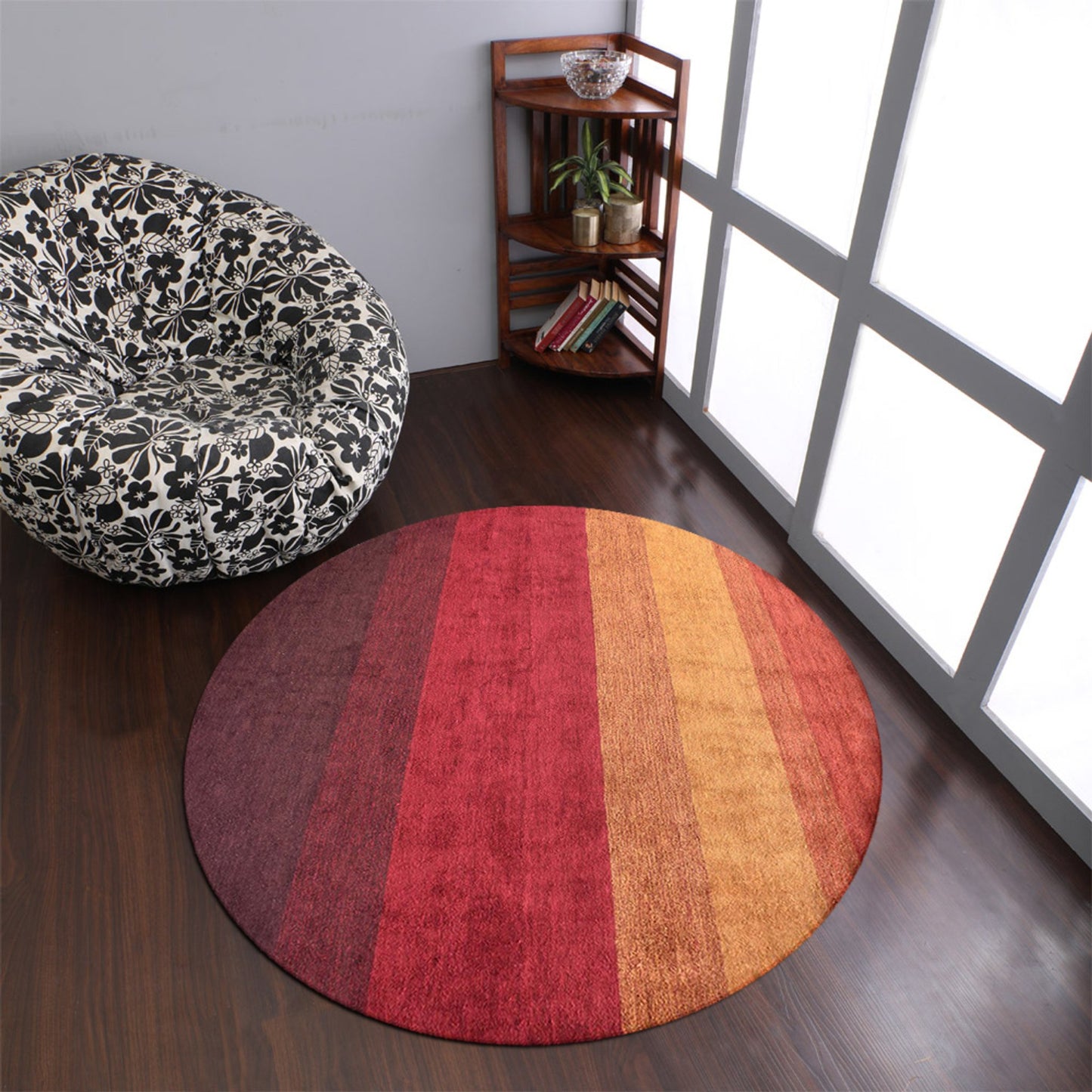 Rugsotic Carpets Hand Knotted Loom Silk Mix 10'x10' Round Area Rug Contemporary - Singing Wind Market