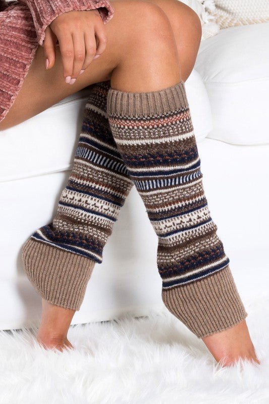 Short Fairisle Legwarmer - Singing Wind Market