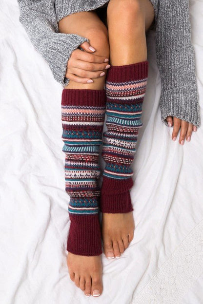 Short Fairisle Legwarmer - Singing Wind Market