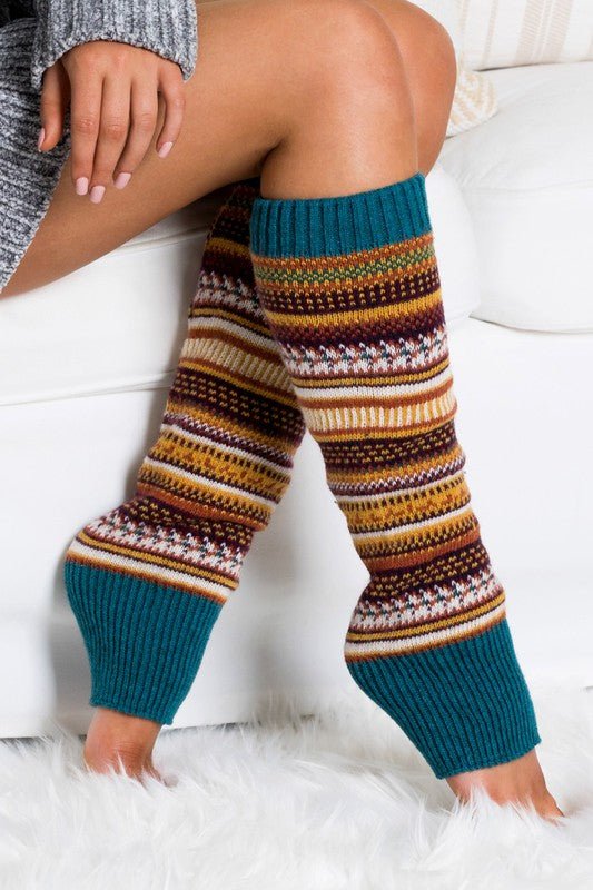 Short Fairisle Legwarmer - Singing Wind Market