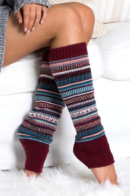 Short Fairisle Legwarmer - Singing Wind Market