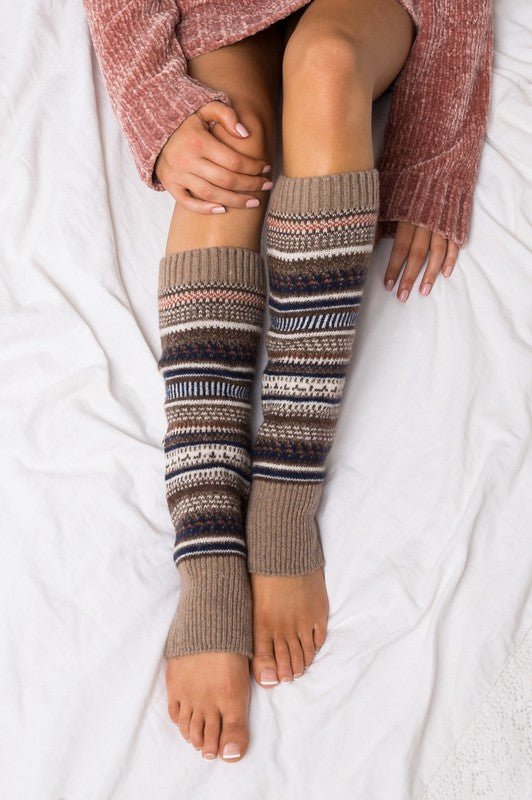 Short Fairisle Legwarmer - Singing Wind Market