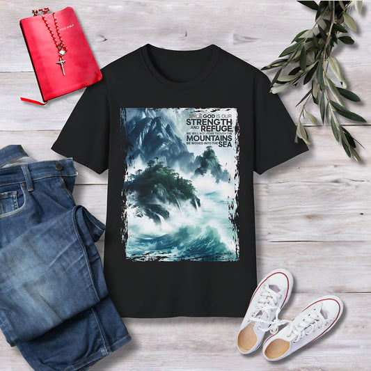 Since God is our strength Unisex Christian T-shirt - Singing Wind Market