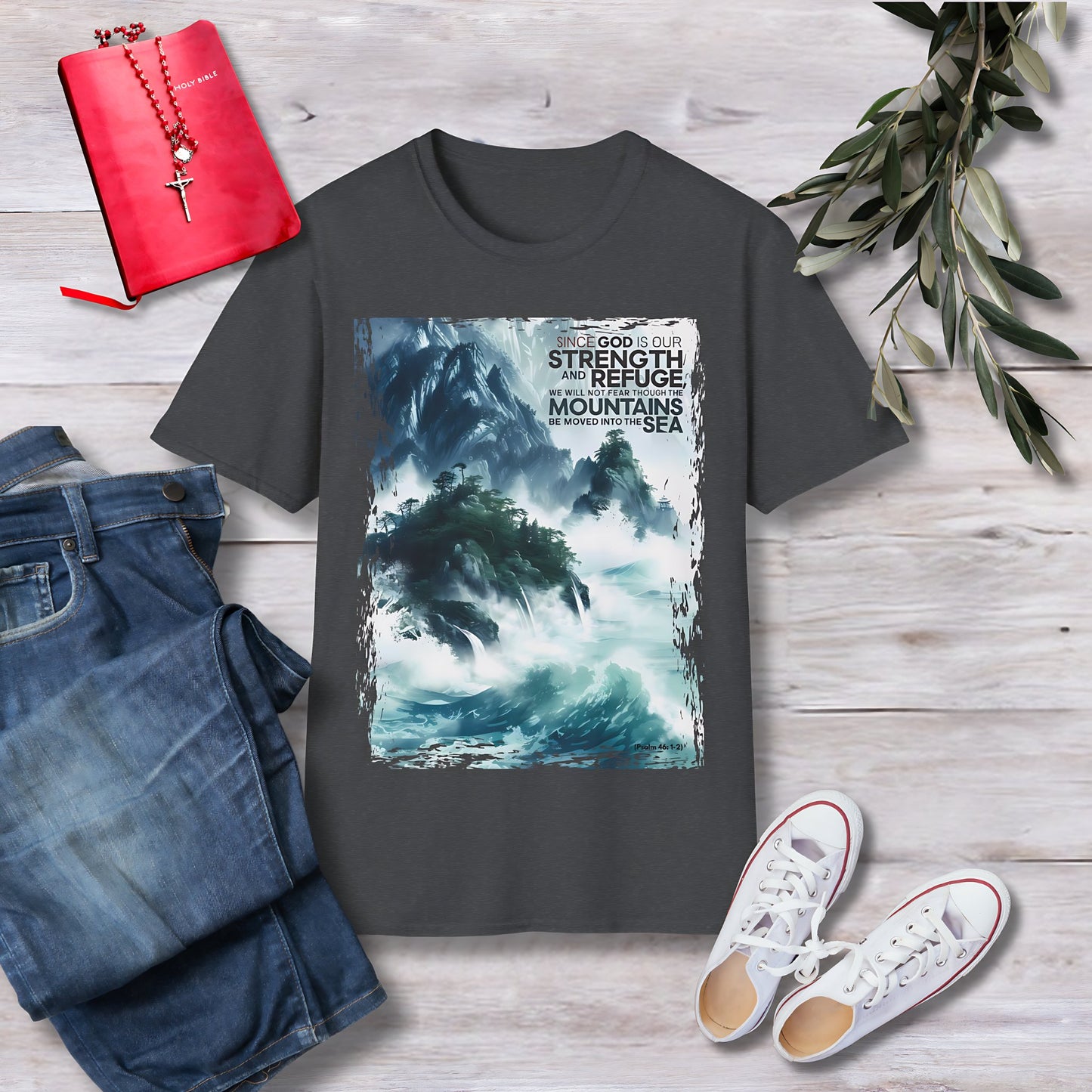 Since God is our strength Unisex Christian T-shirt - Singing Wind Market