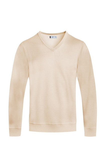 SOLID V - NECK SWEATER - Singing Wind Market