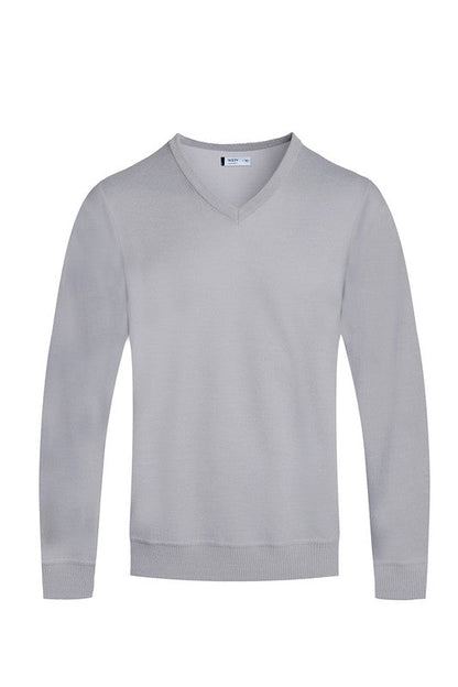 SOLID V - NECK SWEATER - Singing Wind Market