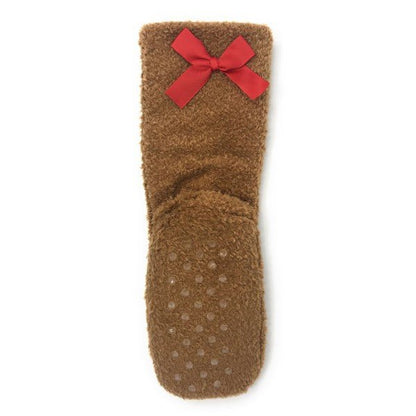 Teddy Burr - Women's Cozy Sherpa Slipper Socks - Singing Wind Market