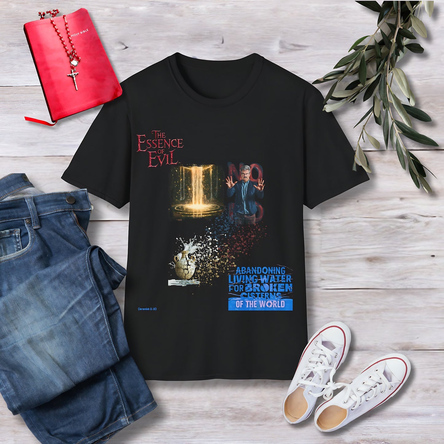 The essence of evil Unisex Christian T-shirt - Singing Wind Market