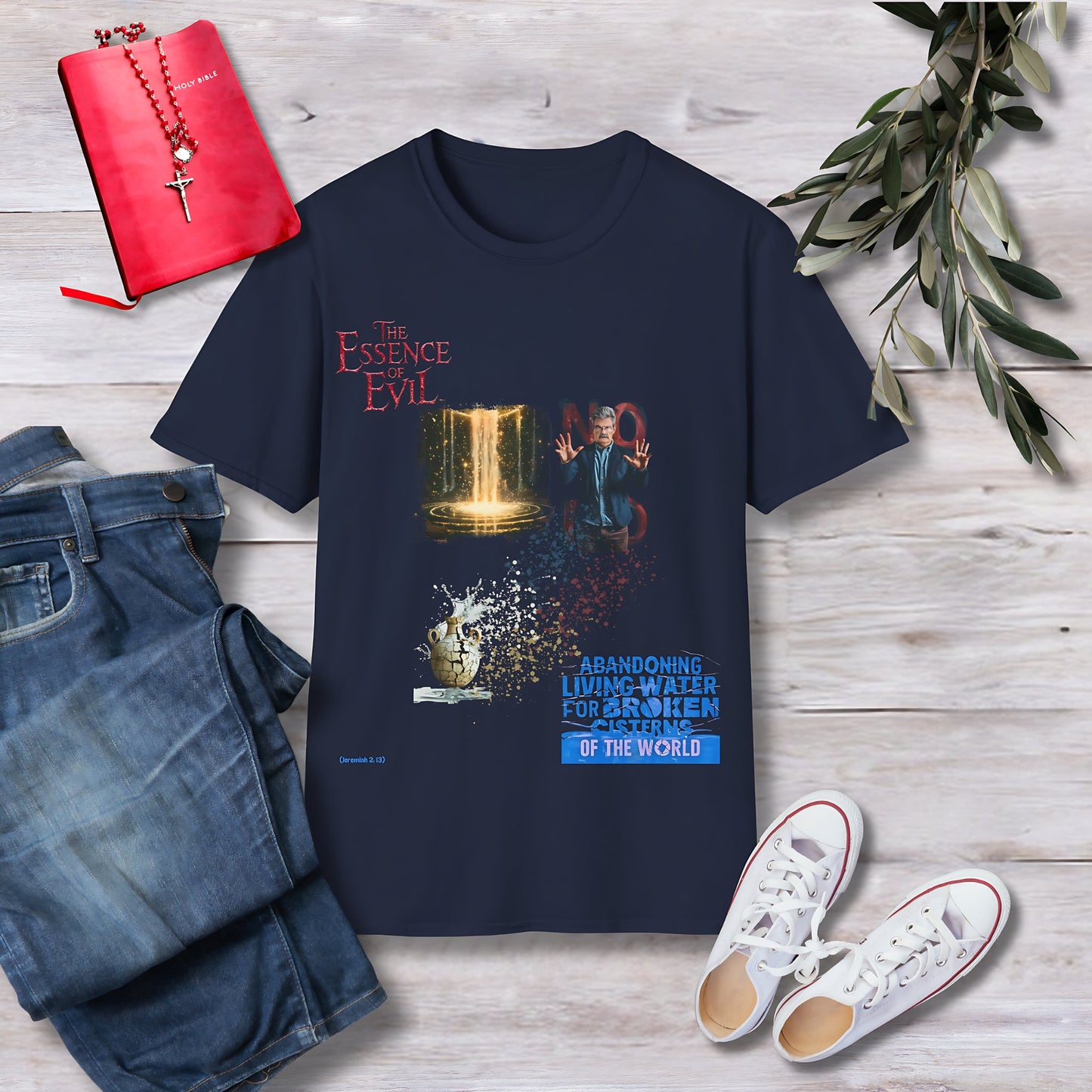 The essence of evil Unisex Christian T-shirt - Singing Wind Market