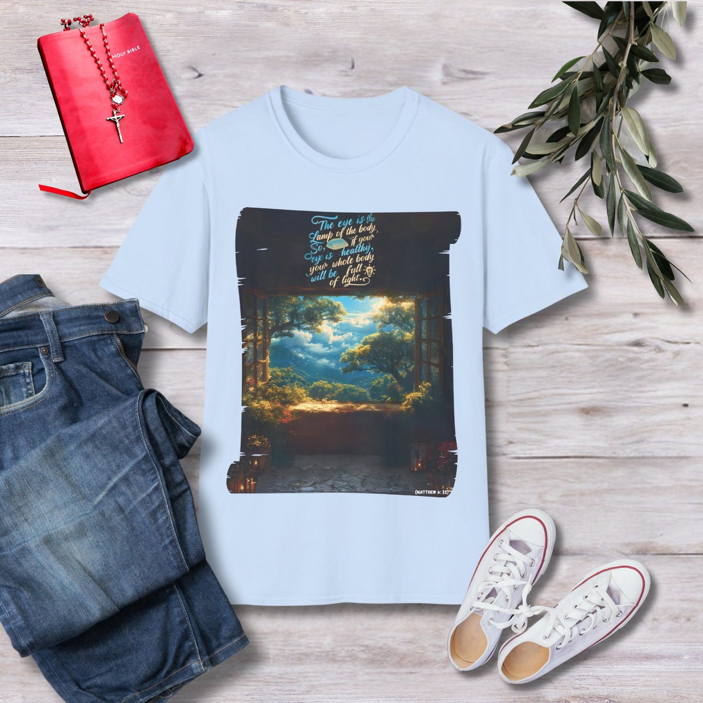 The eye is the lamp of the body Unisex Christian T-shirt - Singing Wind Market