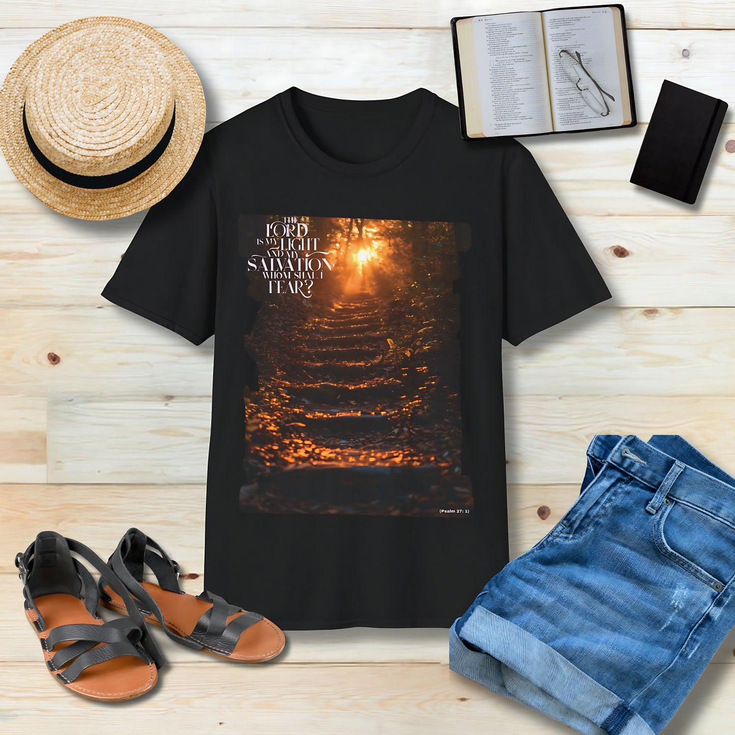 The Lord is my light and my salvation Unisex Christian T-shirt - Singing Wind Market