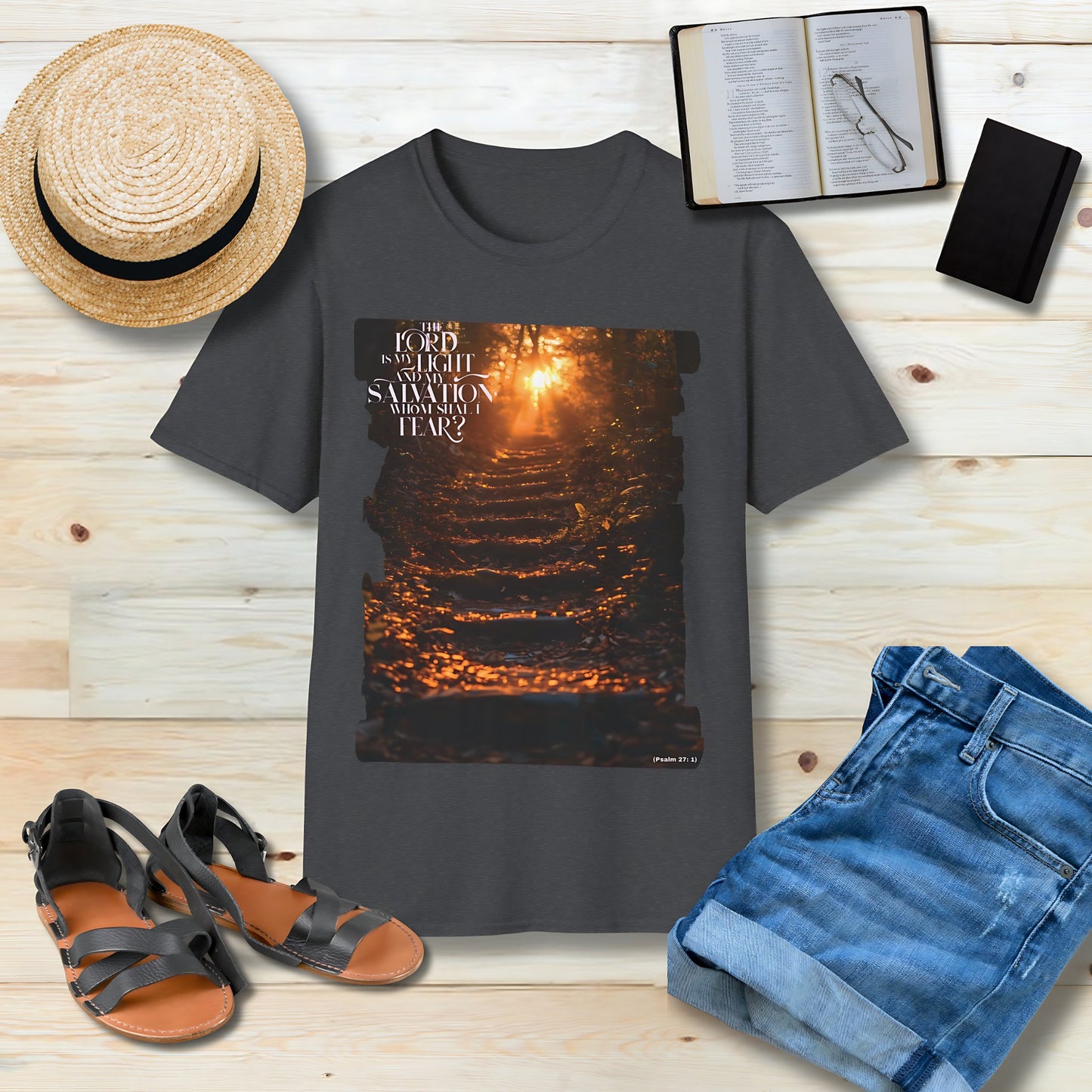 The Lord is my light and my salvation Unisex Christian T-shirt - Singing Wind Market