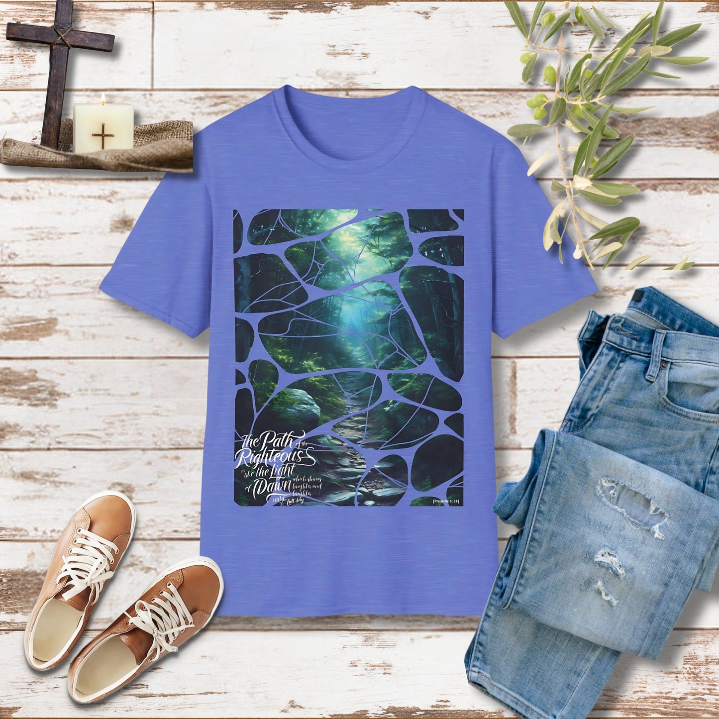 The path of the righteous Unisex Christian T-shirt - Singing Wind Market