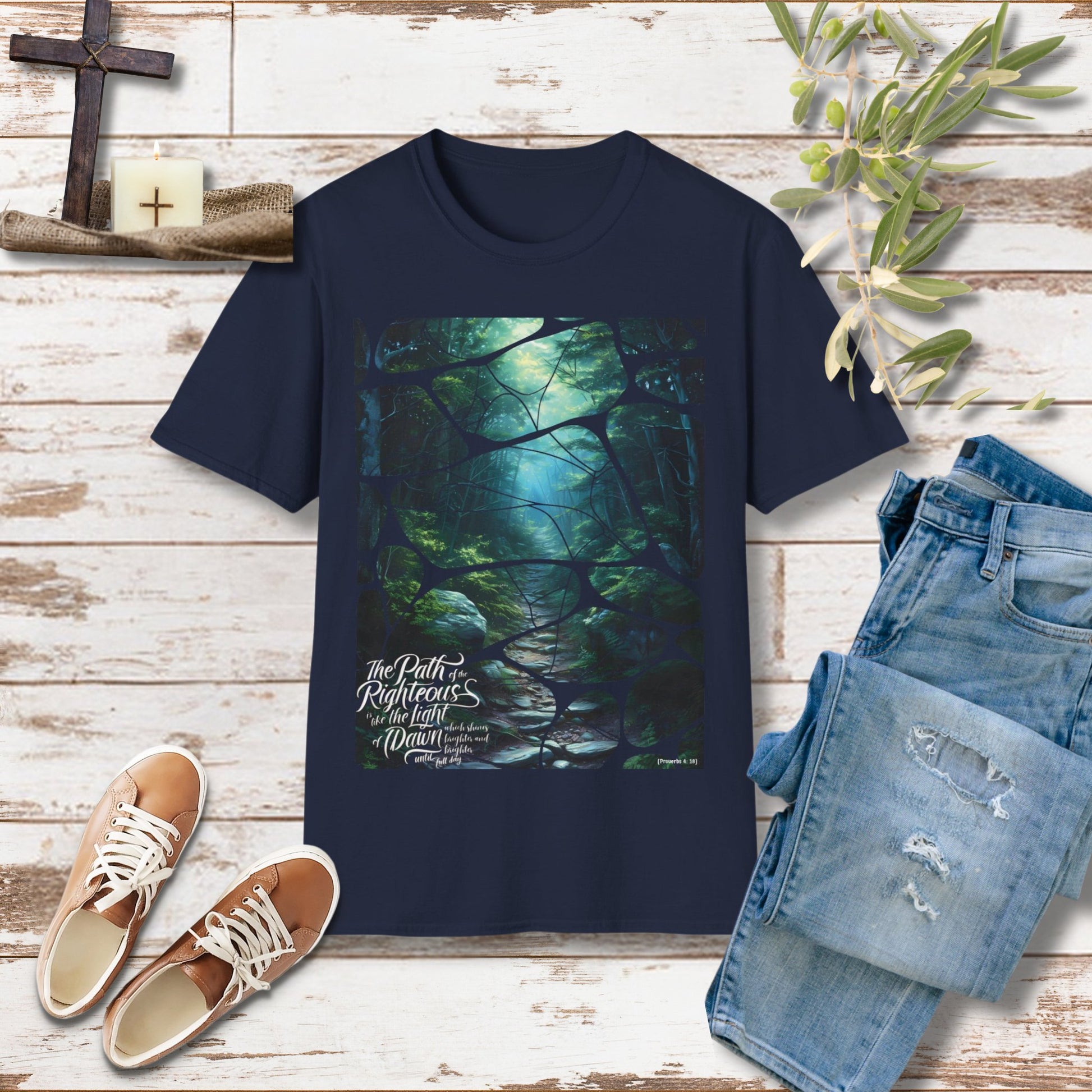 The path of the righteous Unisex Christian T-shirt - Singing Wind Market