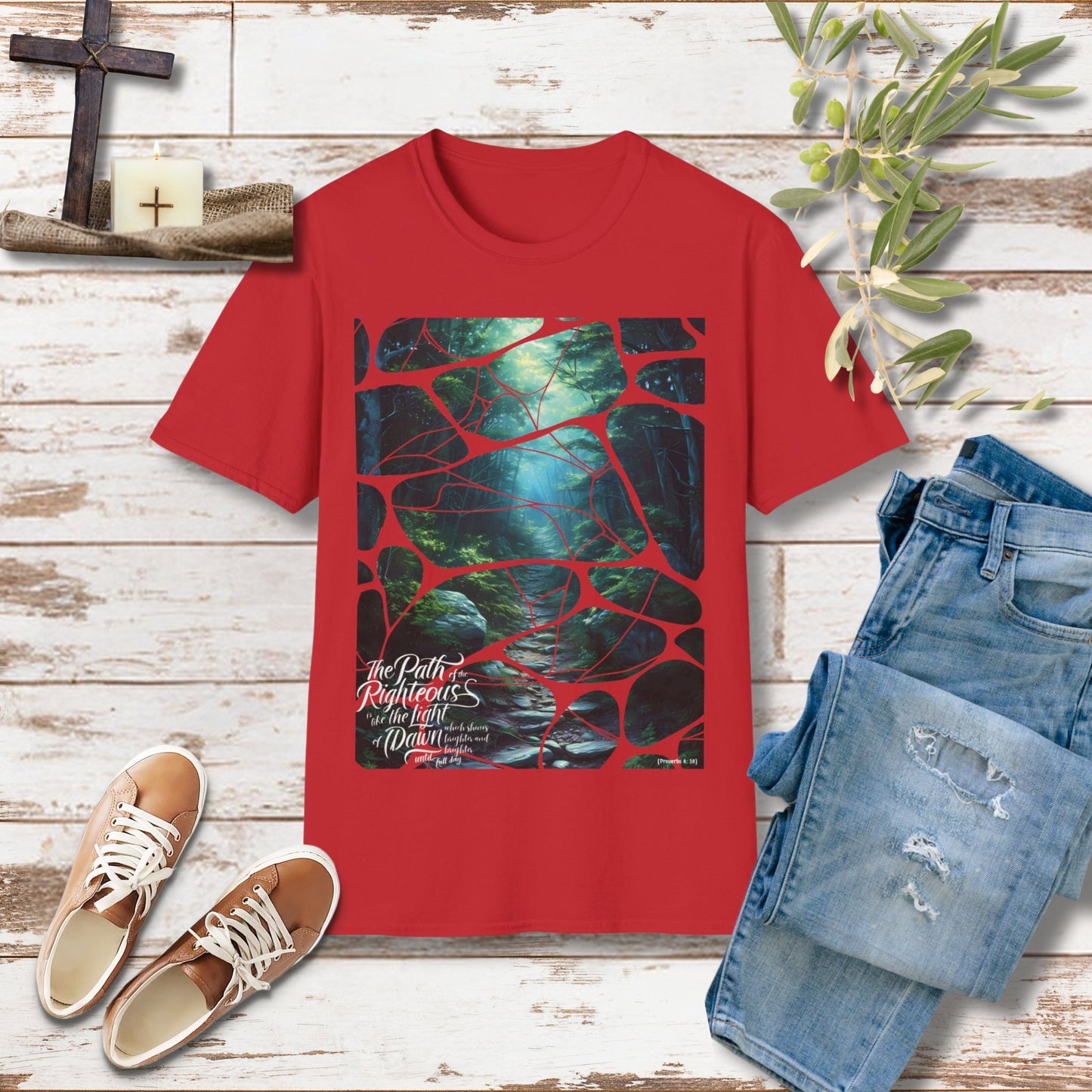 The path of the righteous Unisex Christian T-shirt - Singing Wind Market