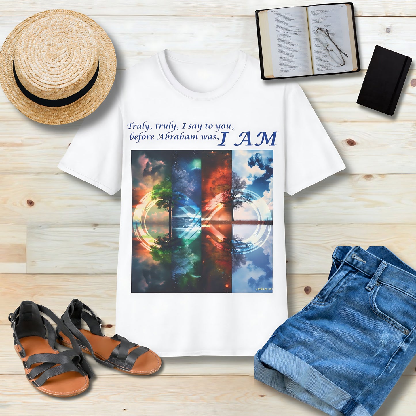 Truly, truly, I say to you Unisex Christian T-shirt - Singing Wind Market