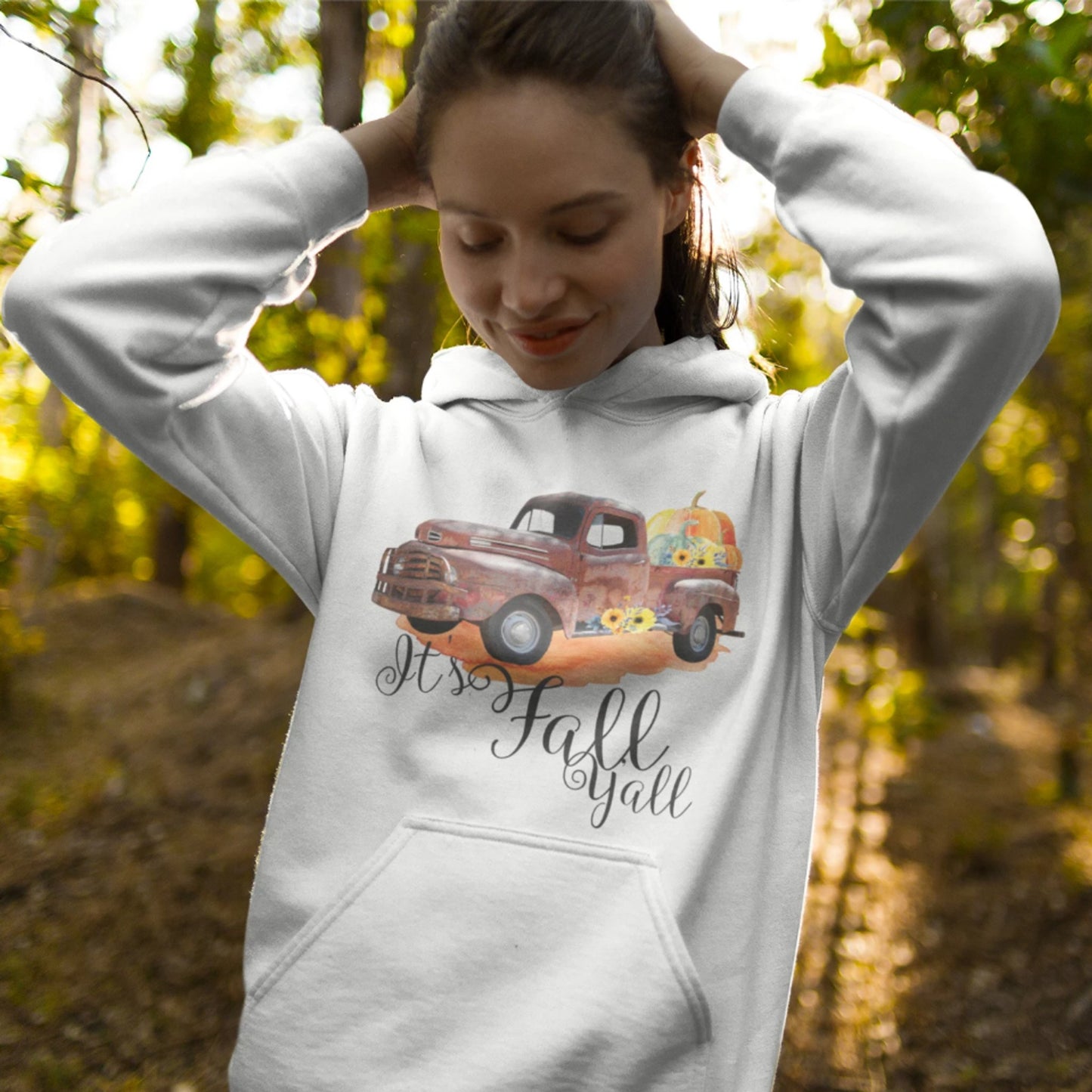 Vintage Fall Truck Hoodie - Singing Wind Market