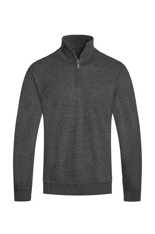 Weiv Mens Knit Quarter Zip Sweater - Singing Wind Market