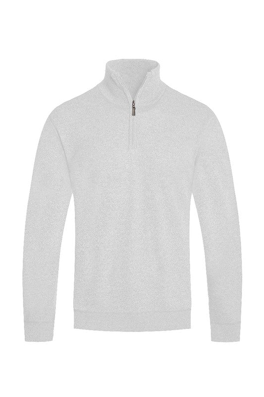 Weiv Mens Knit Quarter Zip Sweater - Singing Wind Market