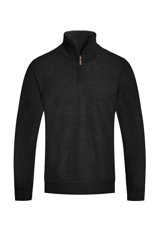 Weiv Mens Knit Quarter Zip Sweater - Singing Wind Market